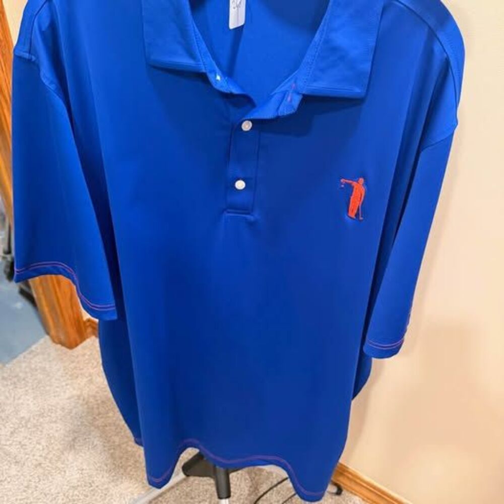 USAG blue polo shirt XXL